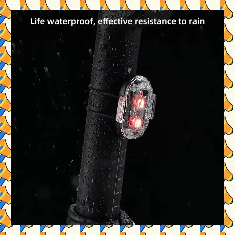 

ABYB мини-велосипедный задний фонарь перезаряжаемый мотоциклетный фонарик водонепроницаемый предупредительный световой сигнал для ночной езды безопасный светодиодный велосипедный фонарь