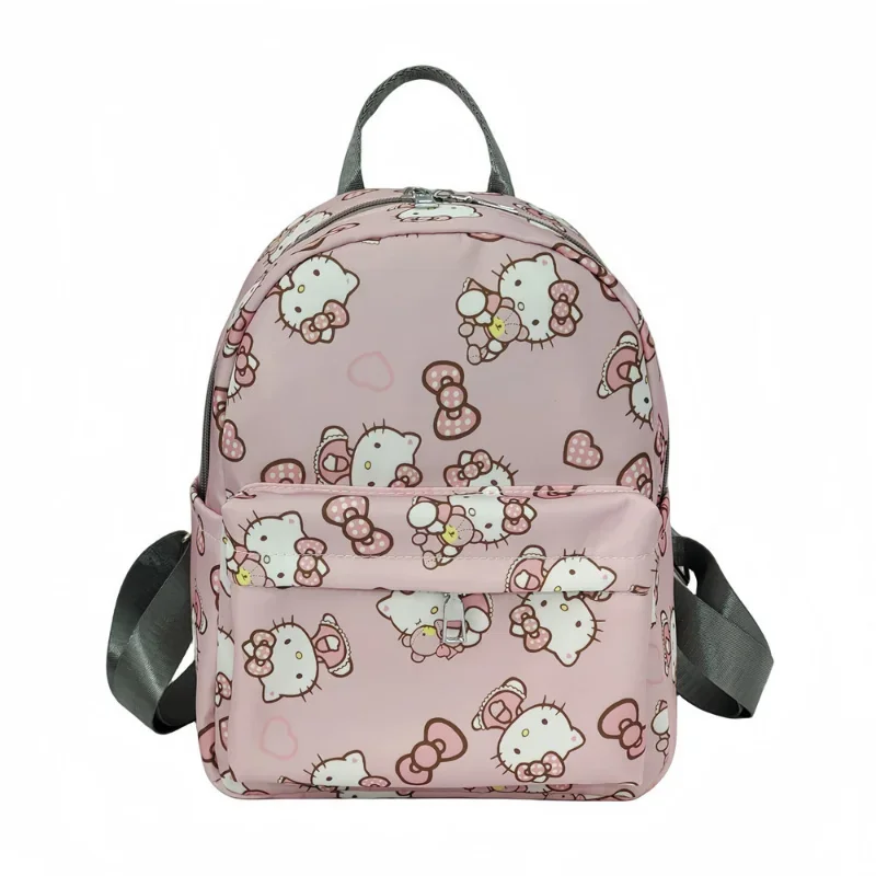 Sanrio tas sekolah Hello Kitty, ransel lucu kapasitas besar kasual dan ringan tahan air tahan noda