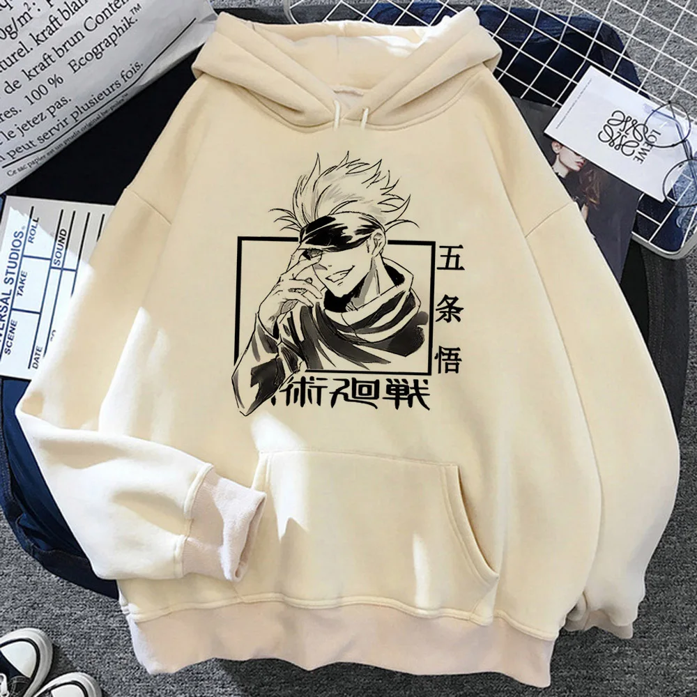 Satoru Gojo hoodie trendy modern style athleisure pattern harajuku women tracksuits anime printed design pattern