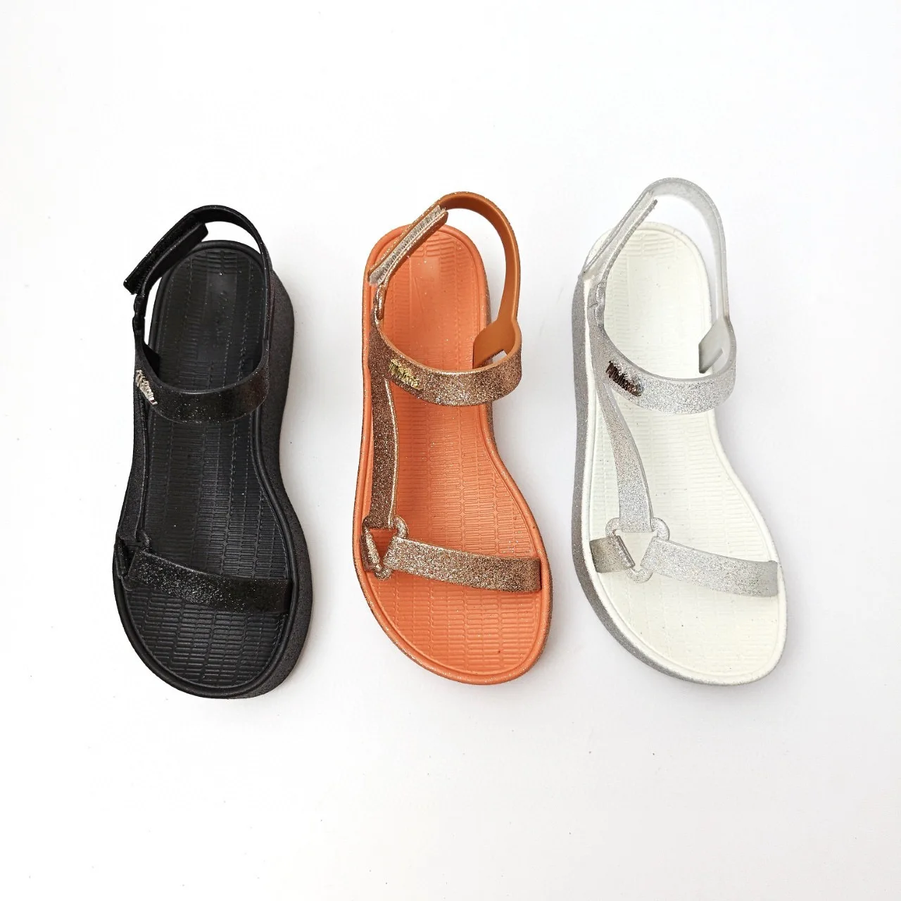 

Mini Melissa Muffin Thick Sole Sandals Women's Casual Sports Shoe Candy Color Leopard Print Brave Beach Shoe Sandals Femalel