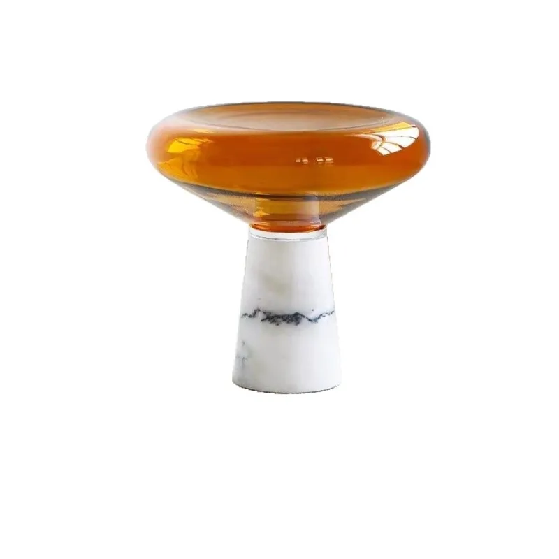 

Italian modern minimalist marble coffee table creative table movable glass corner table
