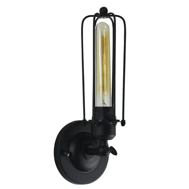 Loft Vintage Wall Lamps American Industrial Edison Lightis Bulb E27/ E26 Holder Bedside wandlamp bedroom light Sconce
