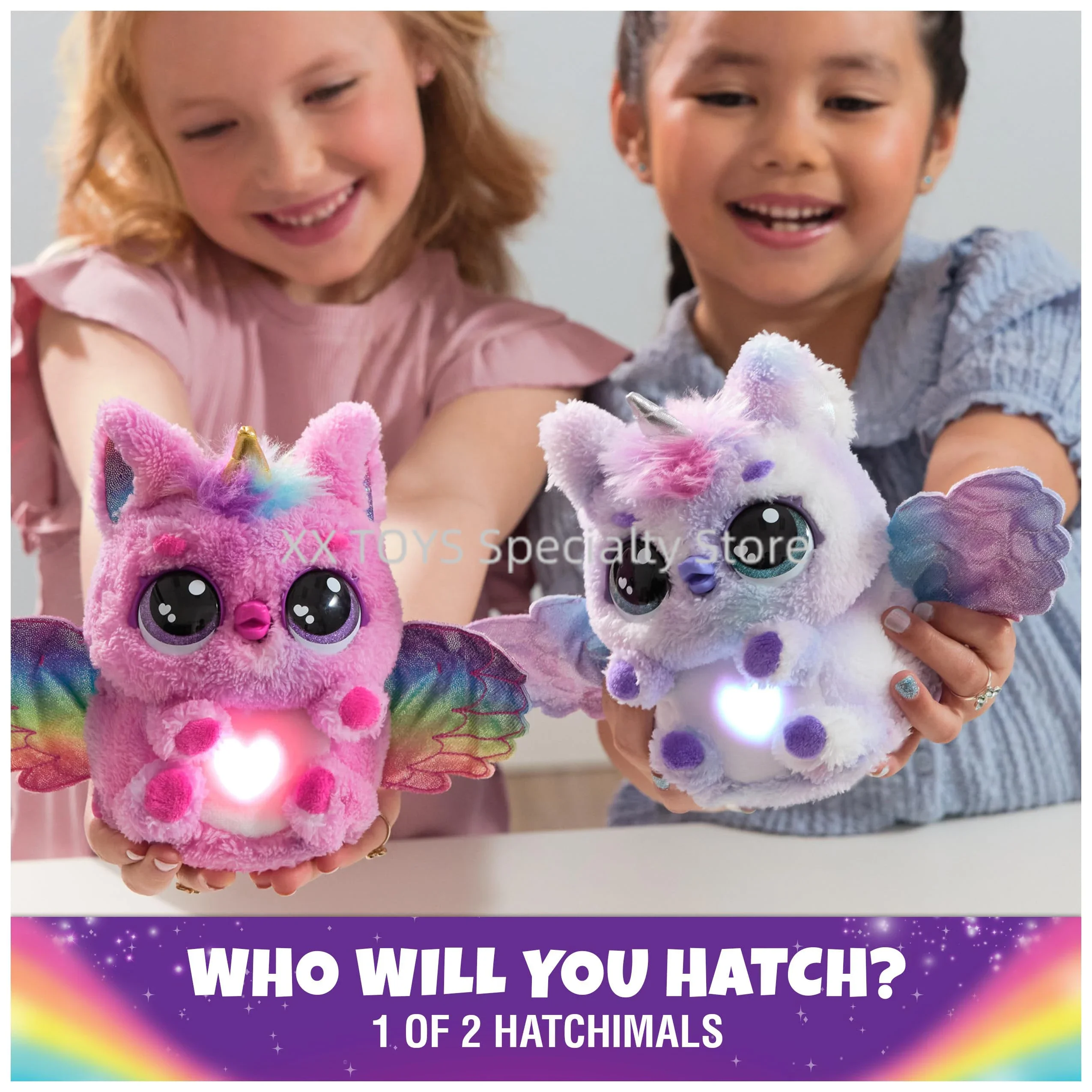 Hatchimals Alive Mystery Hatch Pufficorn Draggle Surprise Interaktywne jajko wylęgowe z dźwiękiem i światłem Elektroniczne zabawki dla zwierząt dla dzieci
