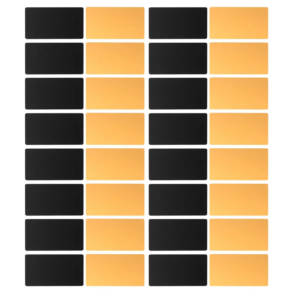 

100 шт. металлические визитные карточки, пустые алюминиевые таблички с именем, гладкие тонкие карточки для гравировки, сделай сам, для печати, профессиональная сеть