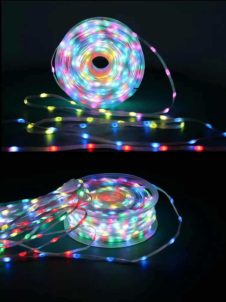 WS2811 3Pin 12V Smart Garland LED Lights Cuttable Programmable Ramadan Lights Decoration Room Decor