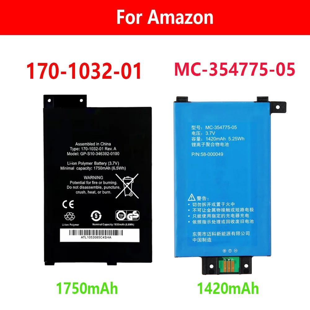 

Original Replacement Battery MC-354775-05 GP-S10-346392-0100 For Amazon Kindle3 Kindle 3 S11GTSF01A D00901 E-Reade