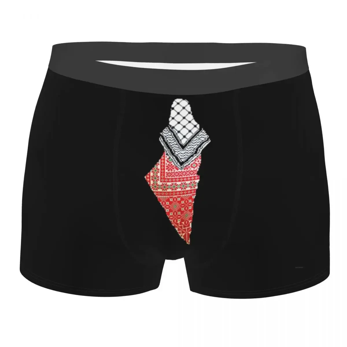 Men Boxer Briefs Shorts Panties Palestinian Soft Underwear  Flag Arabic Homme Novelty S-XXL Underpants