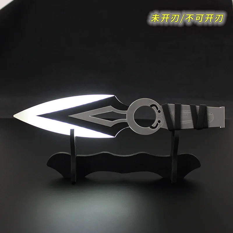 New Valorant Weapon JETT Kunai 30cm Game Peripheral Acrylic Charge Luminous Weapon Model Samurai Sword Cosplay Gifts Toys Boys