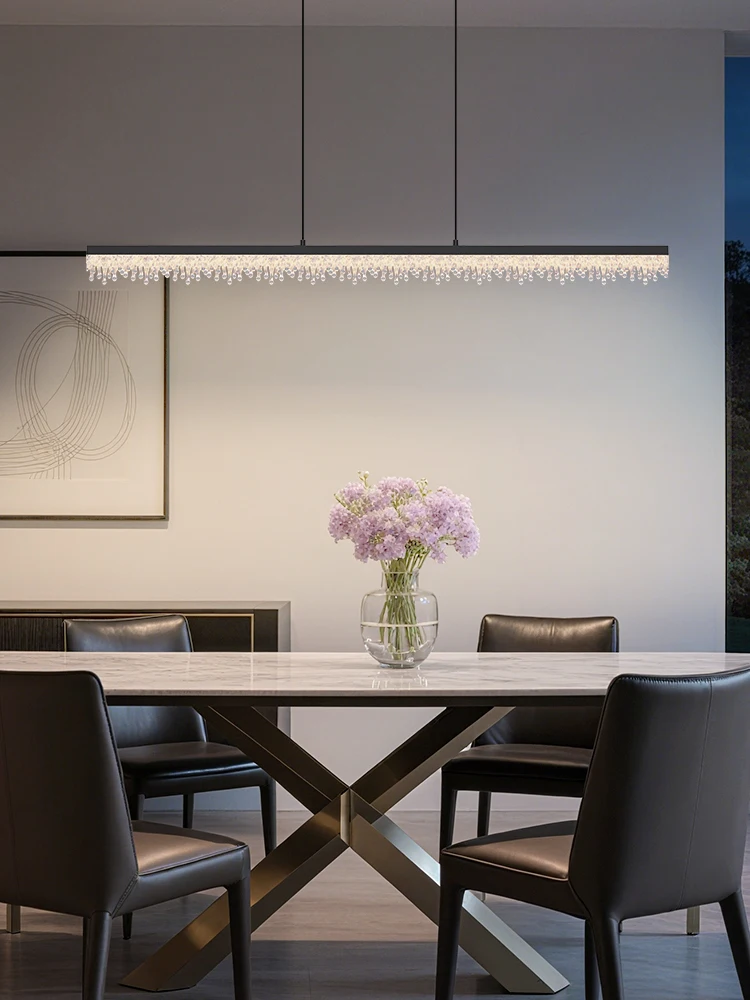ثريا غرفة الطعام الخطيية على الطراز الإيطالي البسيط والحديث لعام 2025، ضوء قلادة إبداعي #1