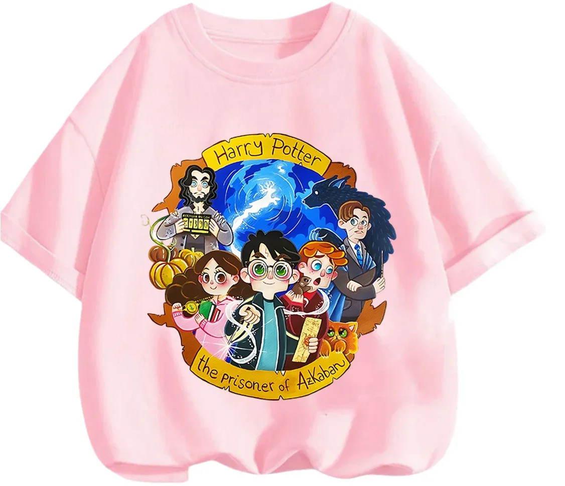 Graphic Cartoon Harry Potter Print T Shirt Summer Casual Fashion Youth Boys Girls Daily Outfit view 4
