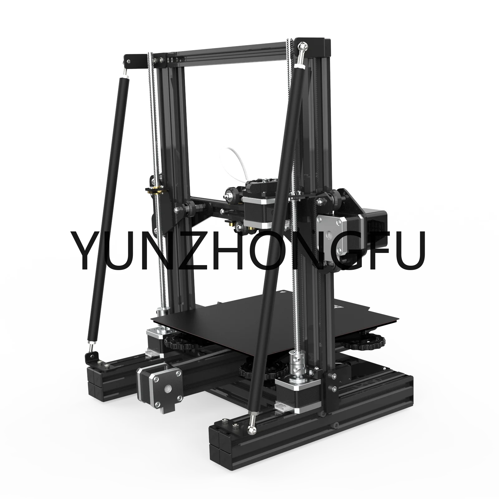 

3D Printer Accessories Ender-3/S Upgrade Pull Rod Kit Improve Stability All Metal Black Support Rod