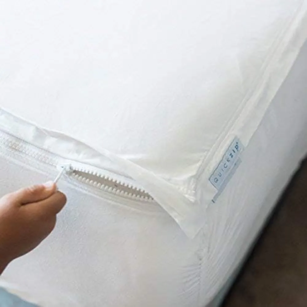 Spare Bundle: 1 Fitted Sheet (Base + Zip Sheet) & 1 Zip Sheet - Easy to Change Bed Linen Comforter Sets Home Textile