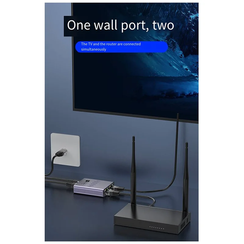 

ABRJ-Network Cable Splitter, Gigabit Network Port, One To Two Allocation, Interface Extension, One To Two Conversion