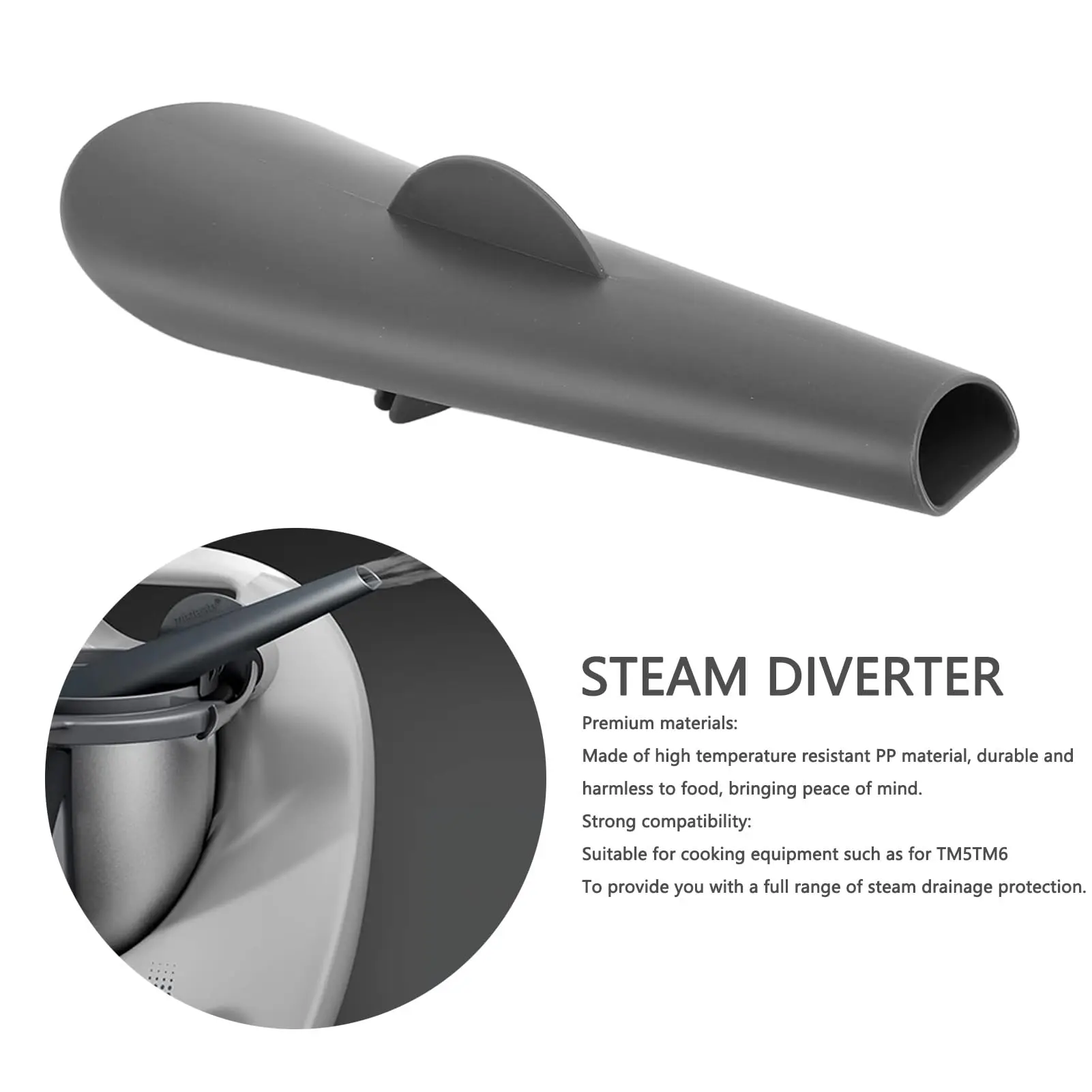 Steam Diverter Steam Diversion Steam Steering Attachment Compatible with Thermomix TM5/TM6 Compatible with Thermomix Accessories