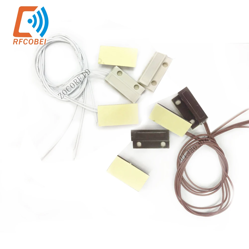 10pairs NC type  Wired Door Window Sensor MC38 Magnetic Switch normally Closed NC for our Home gsm pstn Wire Alarm System