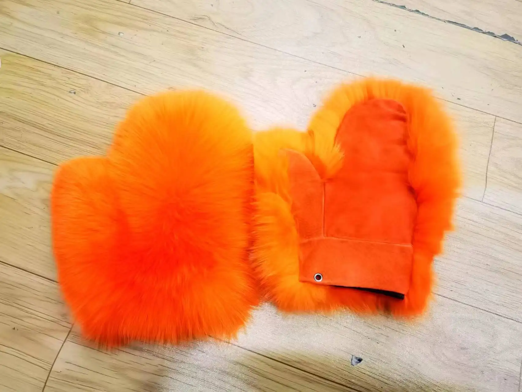 Neue Marke Winter Frauen natürliche echte Fuchs Pelz Handschuhe warm echte Fuchs Pelz Fäustlinge Mädchen Mode Luxus echte Fuchs Pelz Handschuh – Detail 13