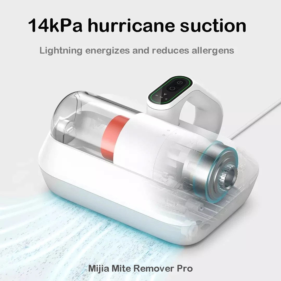 XIAOMI Mijia Vacuum Mite Remover Pro 14kPa Hurricane Suction LED Screen Display UV Sterilization 55 ° Hot Air Drying Smart Home