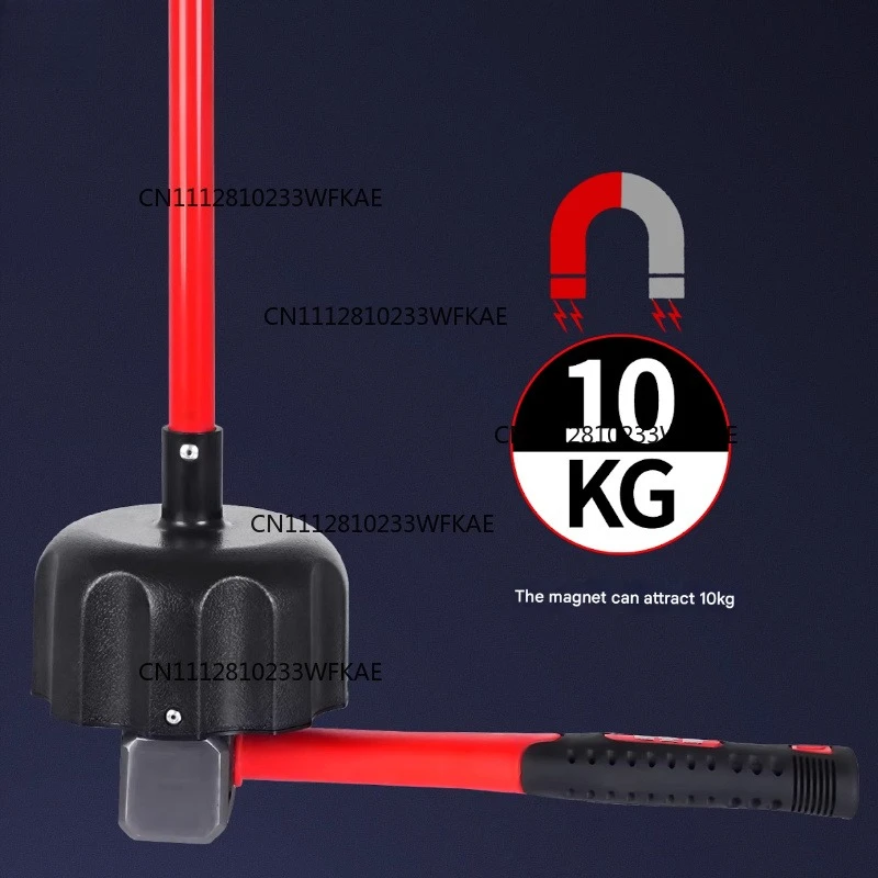 Powerful Magnetic Separator/extractor with Pull-out Magnetic Rod for High-strength Cleaning of Iron Filings and Metal Scraps