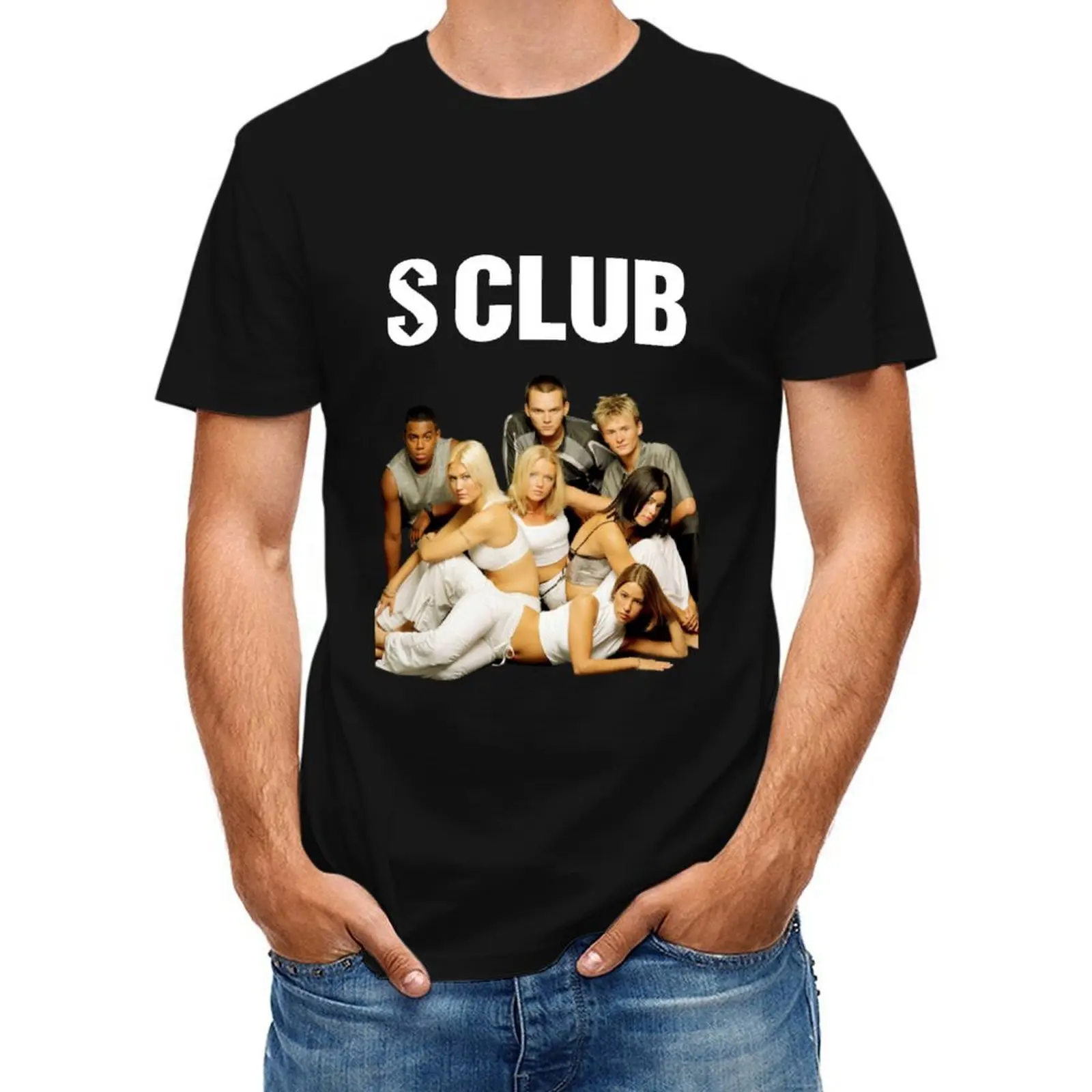 

S Club Band Tshirt T-Shirt anime hippie clothes heavyweight t shirts for men