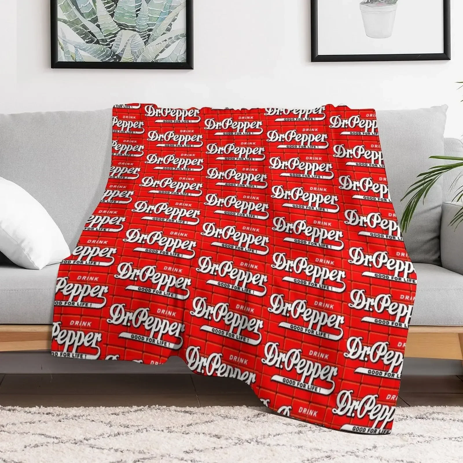 

Dr Pepper - Good for Life! Throw Blanket bed plaid Furrys Blankets