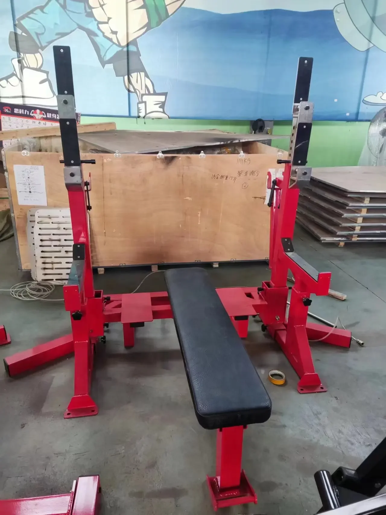 Banc de Squat de Fitness de gymnastique modérée, presse de banc de Fitness, support de dynamophilie, Combo de Squat