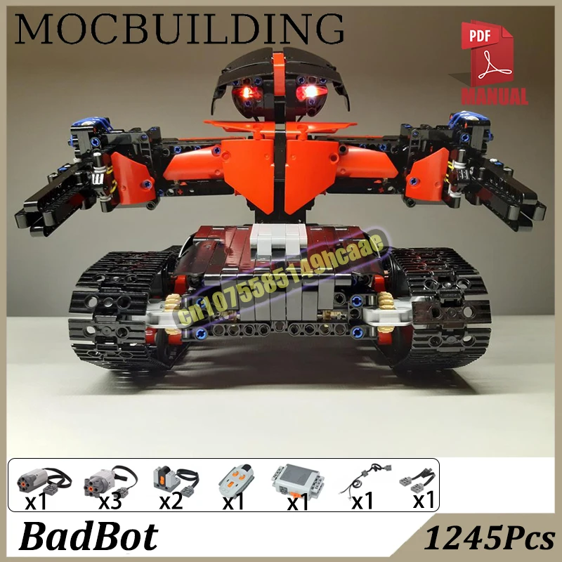 

Remote Control BadBot Model MOC Building Block Bricks Technology Construction Toys Gift