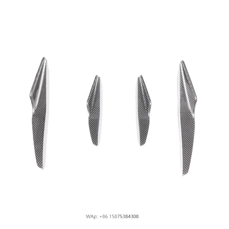 

Upgrade PK Style Dry Carbon Fiber Front Bumper Canard Wing Front Bumper Splitter for EVO RWD 2020-