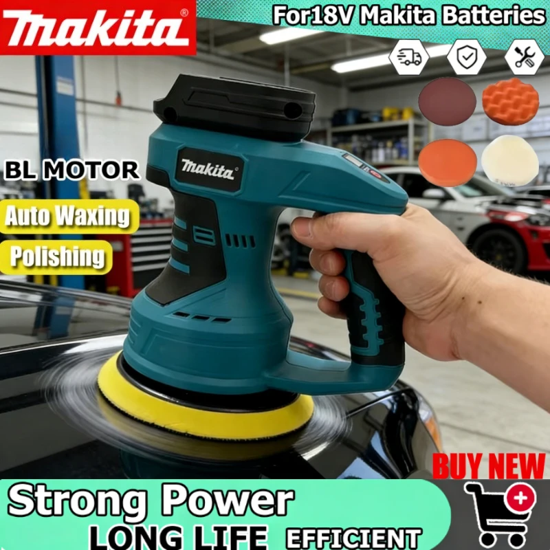 

Makita Adjustable Auto 8 Gears Electric Waxing anding Sealing Glaze Tool Cordless Car Polisher Rechargeable Polisher Tool