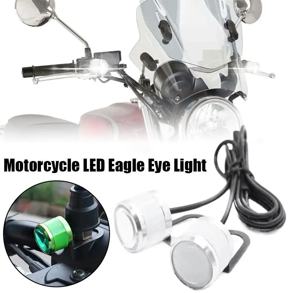 

1 компл. светодиодная сигнальная лампа для мотоцикла Eagle Eye Light DRL Многоцветный прожектор для мотокросса дневные ходовые огни Предупреждающая лампа