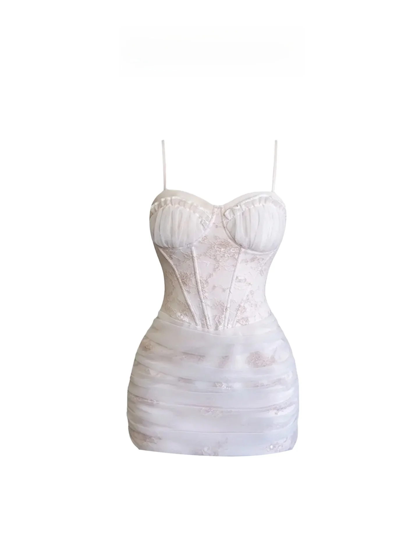 HEZA レース フィボン ストラップ オルト ド レディース デザイン センセーション ネット ラップアラウンド ボディスカート フレンチ スレ スリムフィット 秋 ド