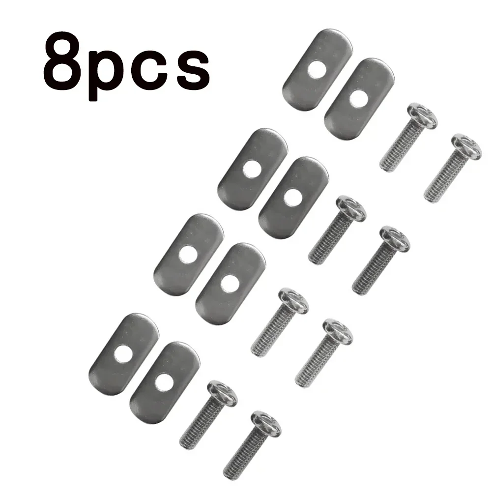 

8 Sets Kayak Rail Screws Nuts Replacement Kit For Kayaks Canoes Boats Track Rails Systems M6 Stainless Steel Screw Nut Accessory