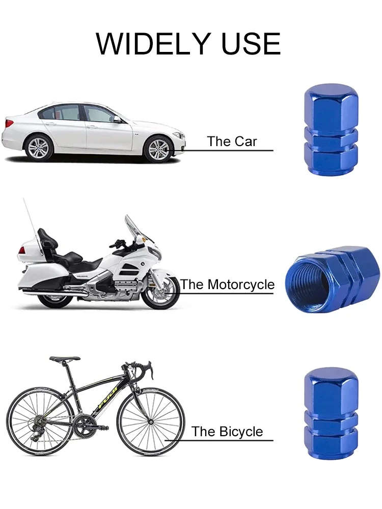 Aluminum alloy car wheel hub cover, valve stem cover, tire cover, bicycle car, motorcycle, car accessory tools