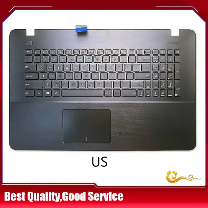 YUEBEISHENG        New For ASUS X751 A751 X751LD k750j K751L R752 R752L X751LK palmrest US keyboards upper cover Touchpad Black