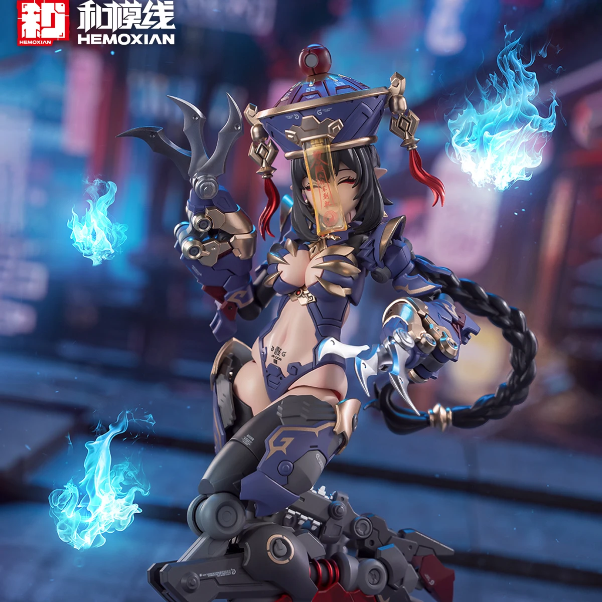 

In Spot 1/12 Hemoxian Medetar Echo Jiulian Zombie Girl Mecha Musume Chinese Original Assembly Model Kit For Fans And Collector