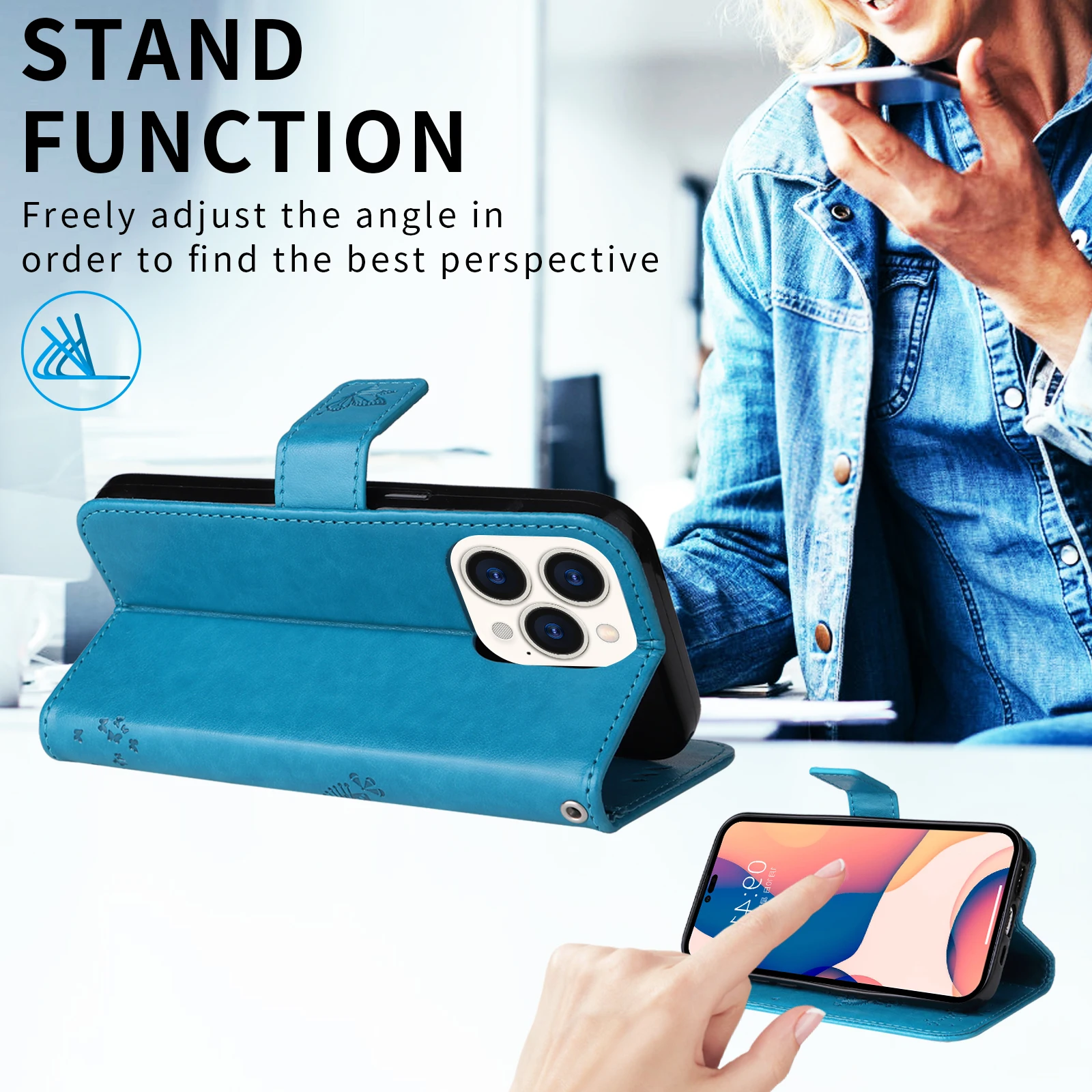 Skórzane etui z klapką do Xiaomi Redmi Note 15 14 13 Pro Plus 14S 13R 5G 12 Pro Speed 12 Turbo 12T 4G, odporne na upadki. — zdjęcie produktu 6
