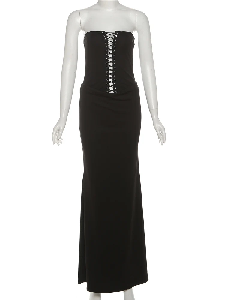 Sisterlinda sexy off-shoulder jurk vrouw strapless bandage borst wrap backless middernacht banket feest elegante skinny vestidos