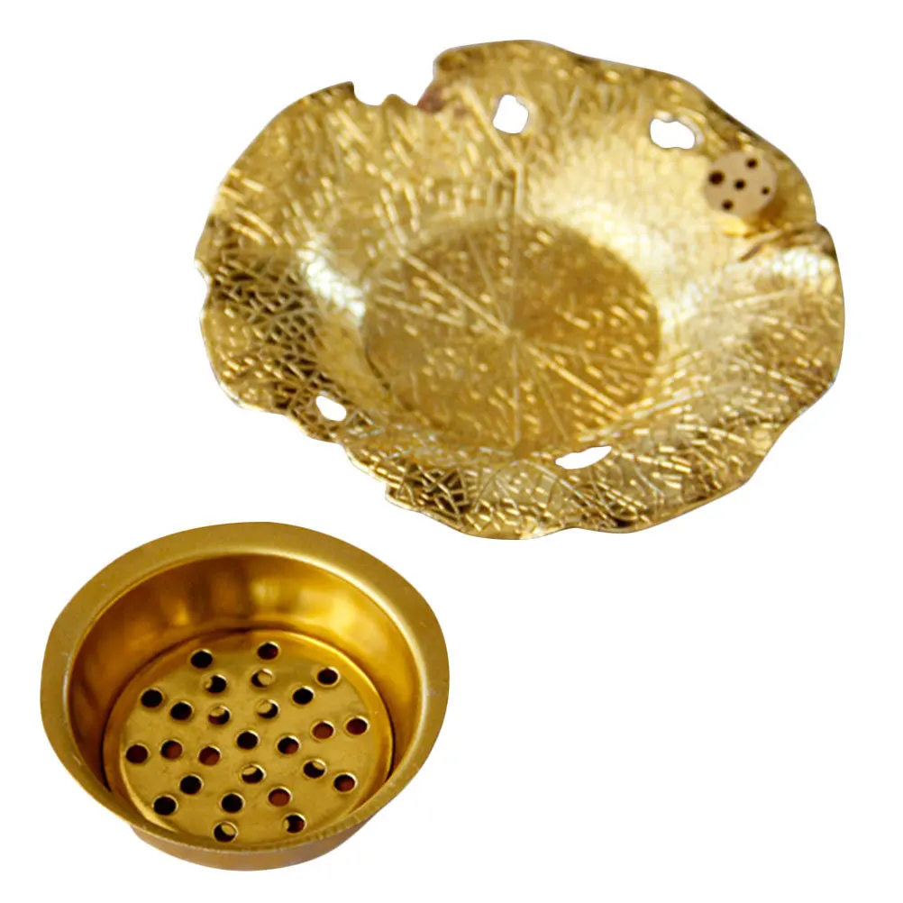 

Lotus-Leaf Incense Holder Dual Use Incense Stick Tray Creative Design Home Office Decor Holder