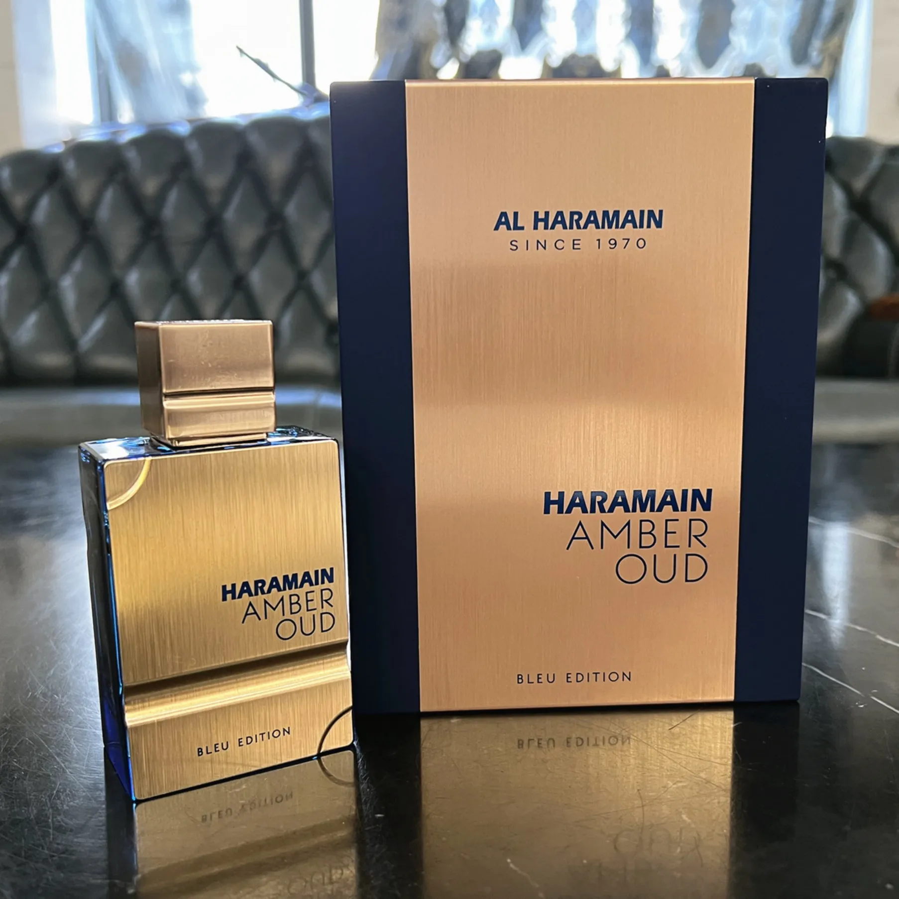 

Al Haramain Amber Oud Bleu Edition Fragrance: Stylish Blue Accent Design, Long-Lasting Rich Aroma
