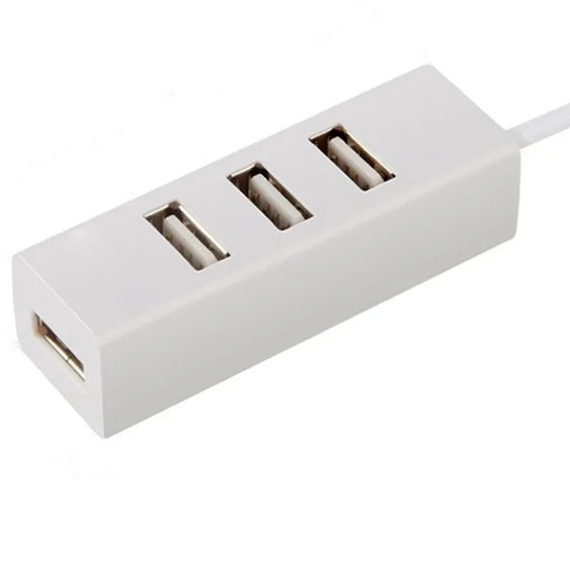 USB 2.0 High Speed 4-port Splitter Hub Adapter For PC Computers USB Plug And Play For Laptops And Tablets
