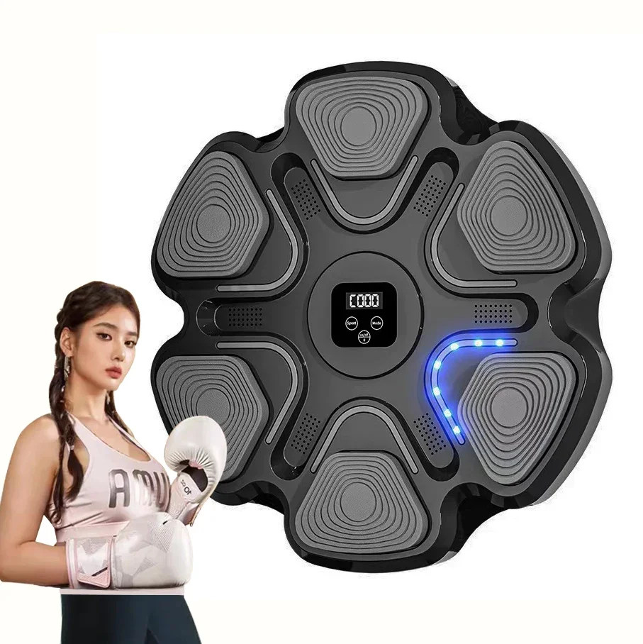 

Home Indoor Gym Workout Wall Mounted Smart Bluetooth Boxing Target Music Boxing Machine with Gloves