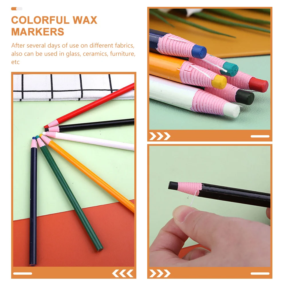 12 Pcs Pull Crayons Peel-off Portable Pencil Pencils Drawing Paper Multi-use Grease