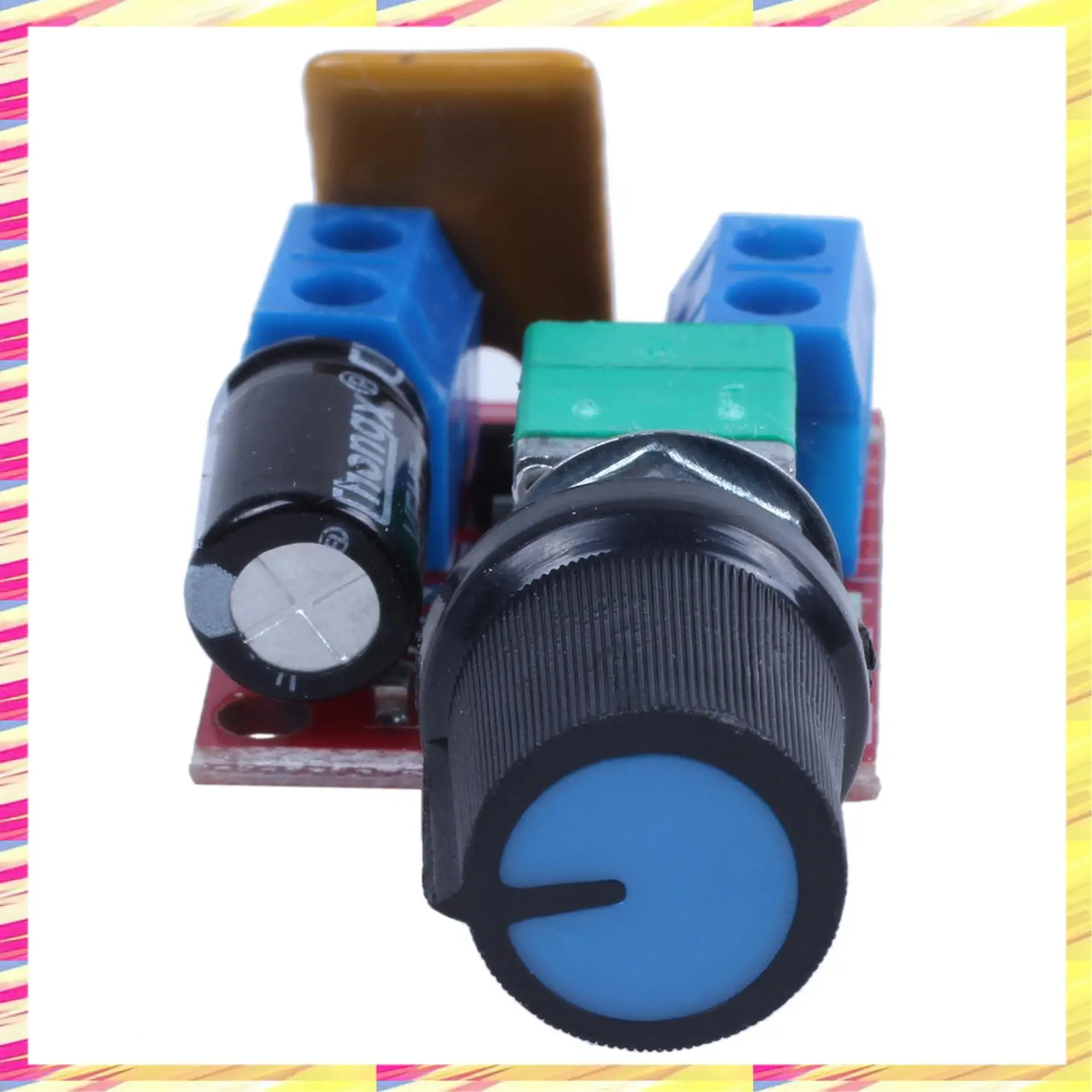 ABJJ 2X 미니 DC 모터 PWM 속도 컨트롤러 3V 6V 12V 24V 35VDC 90W 5A DC 모터 속도 제어 스위치 LED 디머