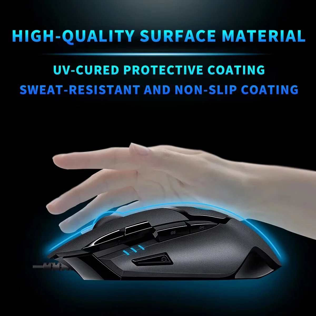 Logitech G402 Hyperion Fury Mouse Wired 4000 DPI 32-bit ARM Processor 1000Hz Polling Rate 8 Macros for Competitive Shooter PC