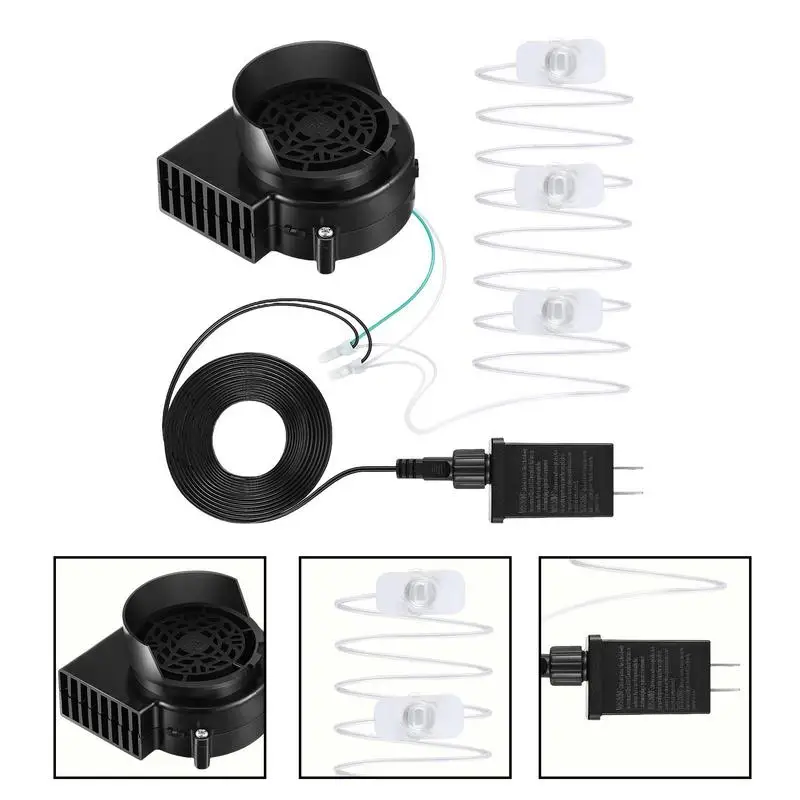 Small Inflatable Blower Replacement With 3 LED Light String 12V Air Fan Blower Inflatables Decorations Supplies