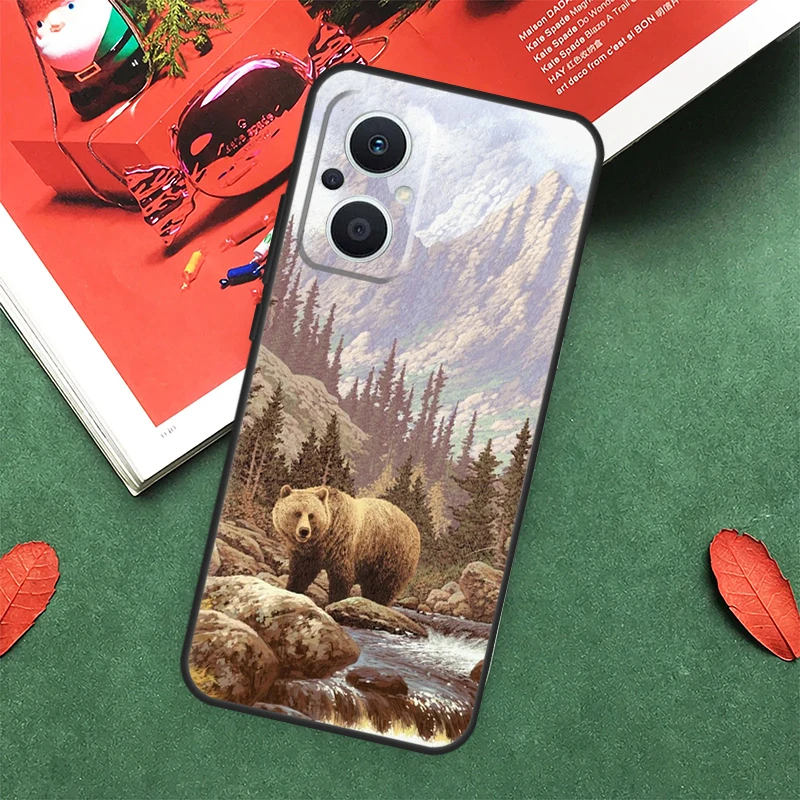 Cartoon Grizzly Bear Case For - đánh giá và giá Oppo Reno 12