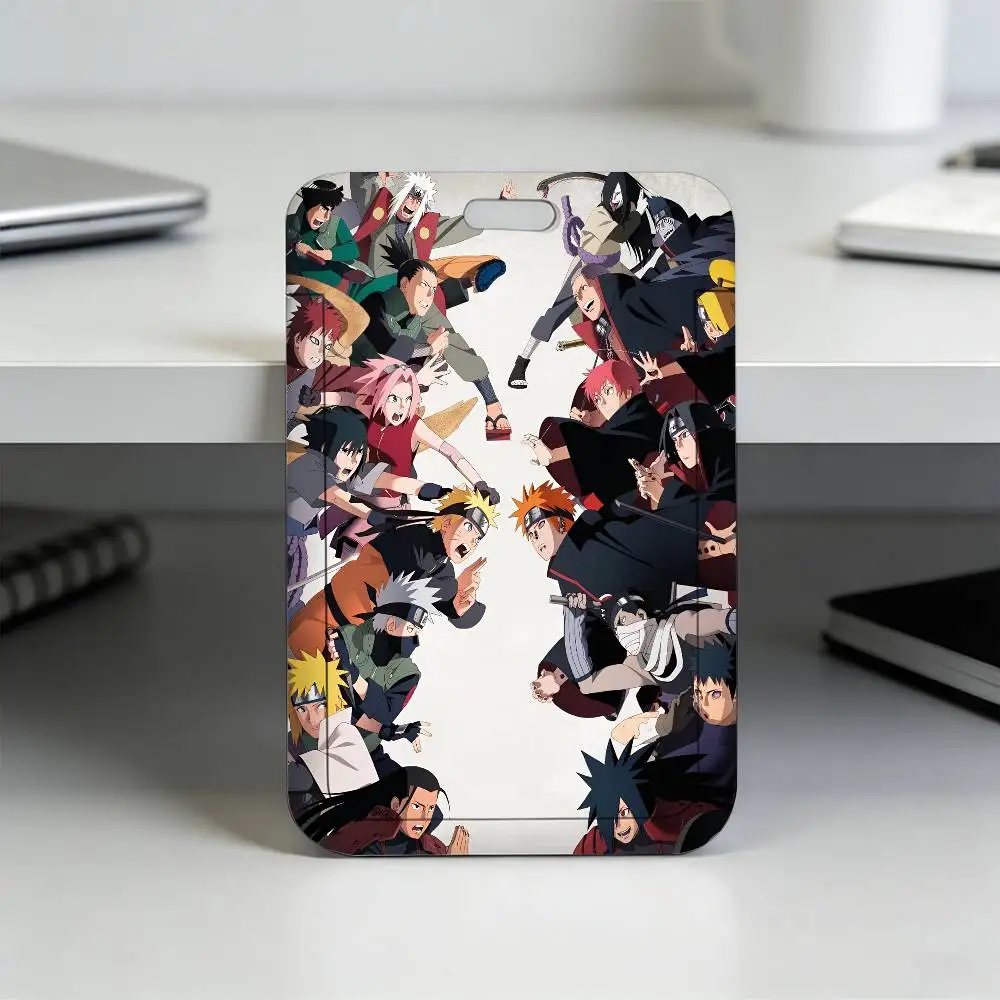 Anime N-NARUTO Akatsuki Itachi Sharingan Transparenter Kartenhalter Mitarbeiter Plastik-Schiebeabdeckung Schlüsselband Arbeits-Geschäfts-ID-Tasche Bus – Detail 40