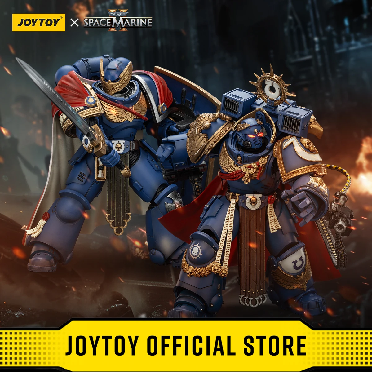 

Фигурки JOYTOY Warhammer 40k 1/18: Ультрамариновы Марнеус Калгар, Глава Главы Отряда Ультрамаринов, Виктрикс, Гвардия Чести