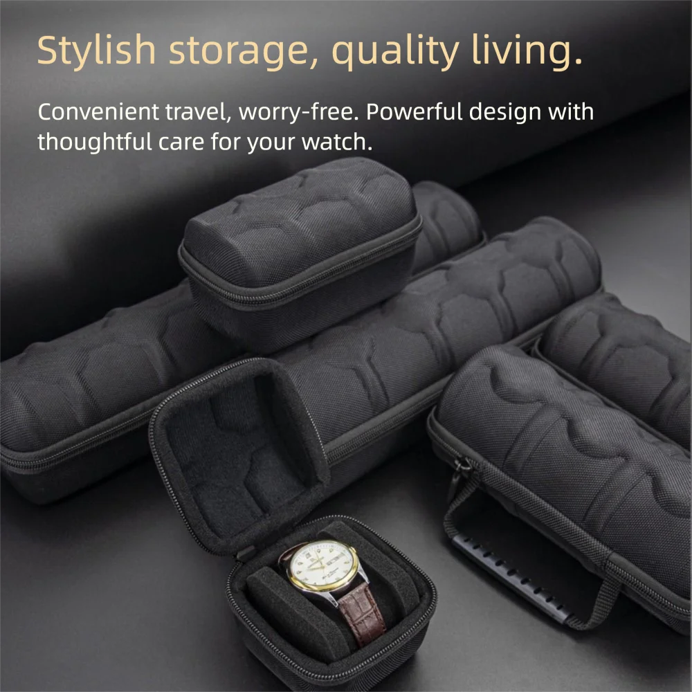 High Quality Shockproof Watch Box Protector Display Storage Organizer Portable Watch Travel Case Men Women