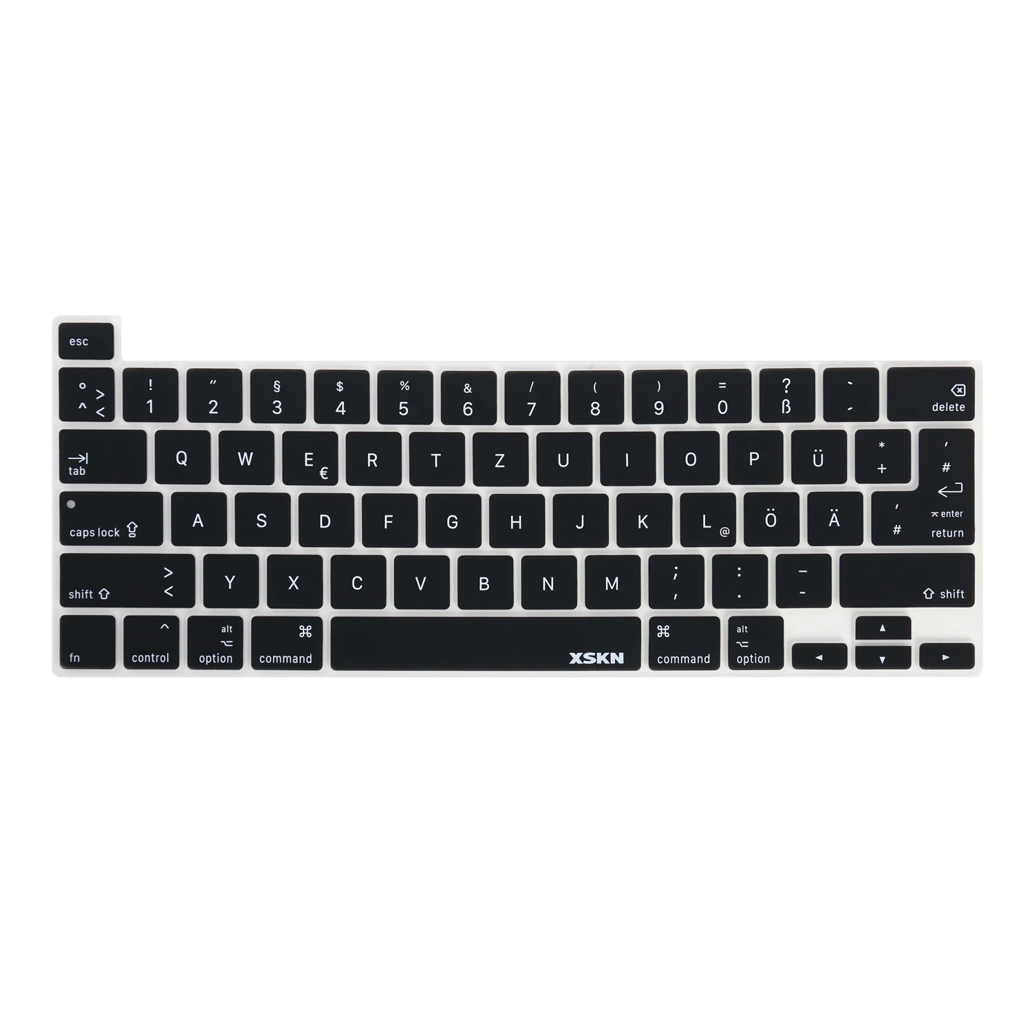 

XSKN German Keyboard Cover for MacBook Pro 13 A2338 M2 M1 A2289 A2251/MacBook Pro 16 Touch Bar A2141 Silicone Protective Skin