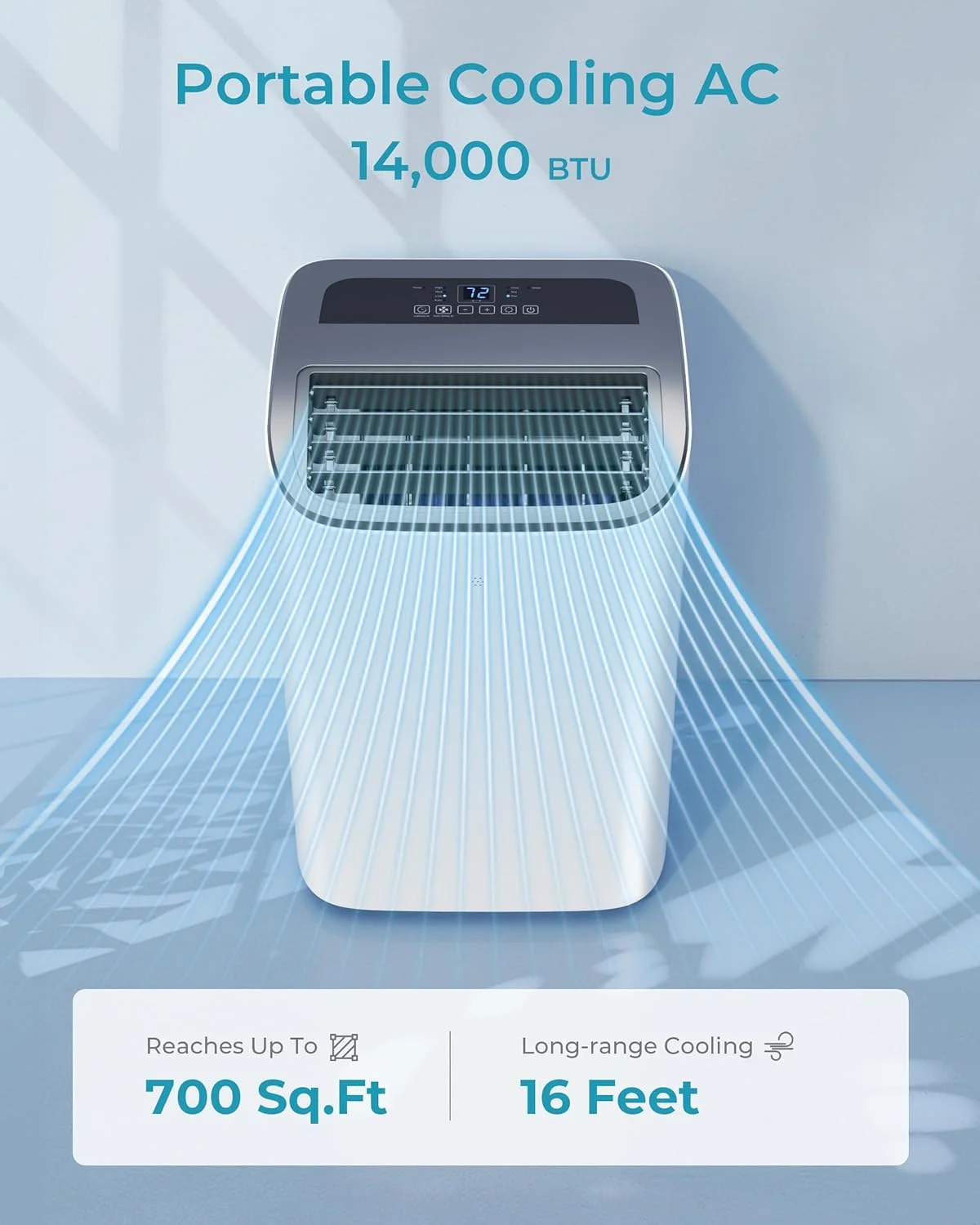 14,000 BTU High Quality Smart Home Por AC Air Conditioner Por Air Conditioner with Cooling